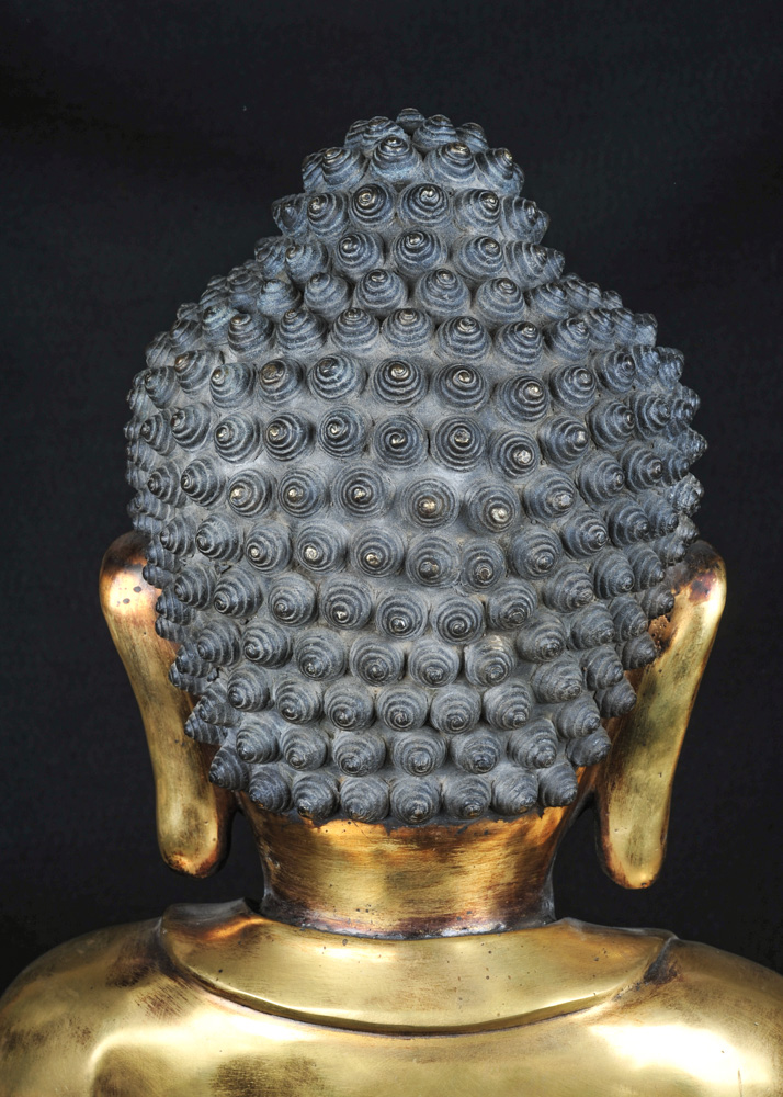 20th Century Ming Dynasty Style Brass Buddha