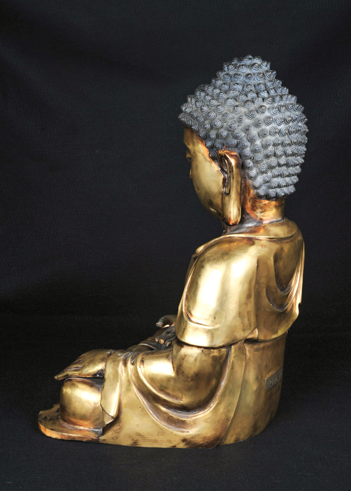 20th Century Ming Dynasty Style Brass Buddha