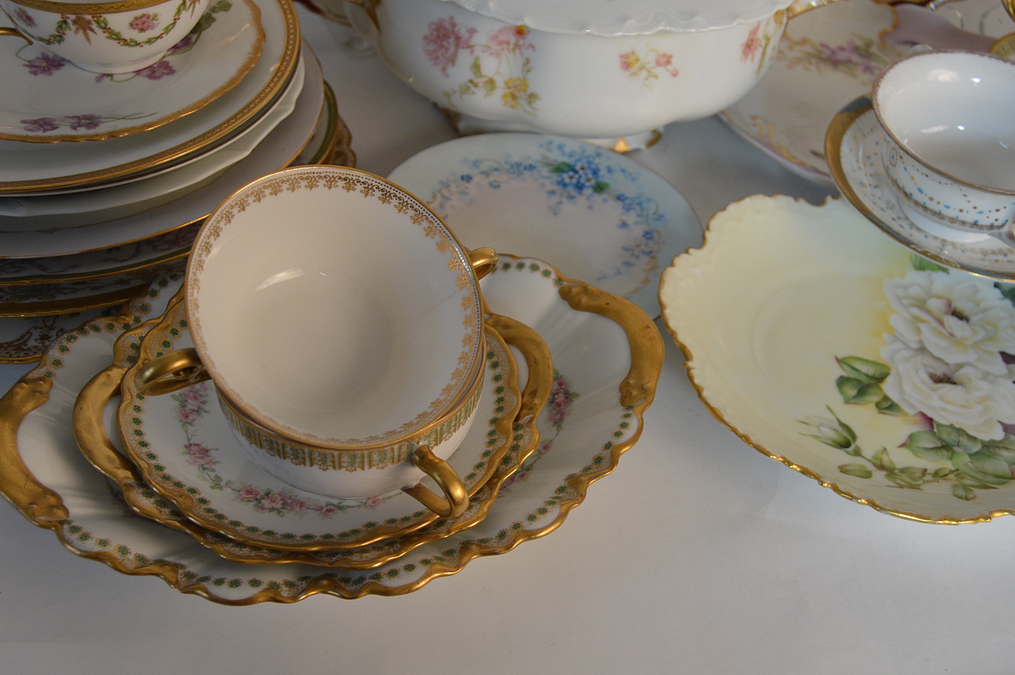 Set of Vintage French Limoges China Dinnerware