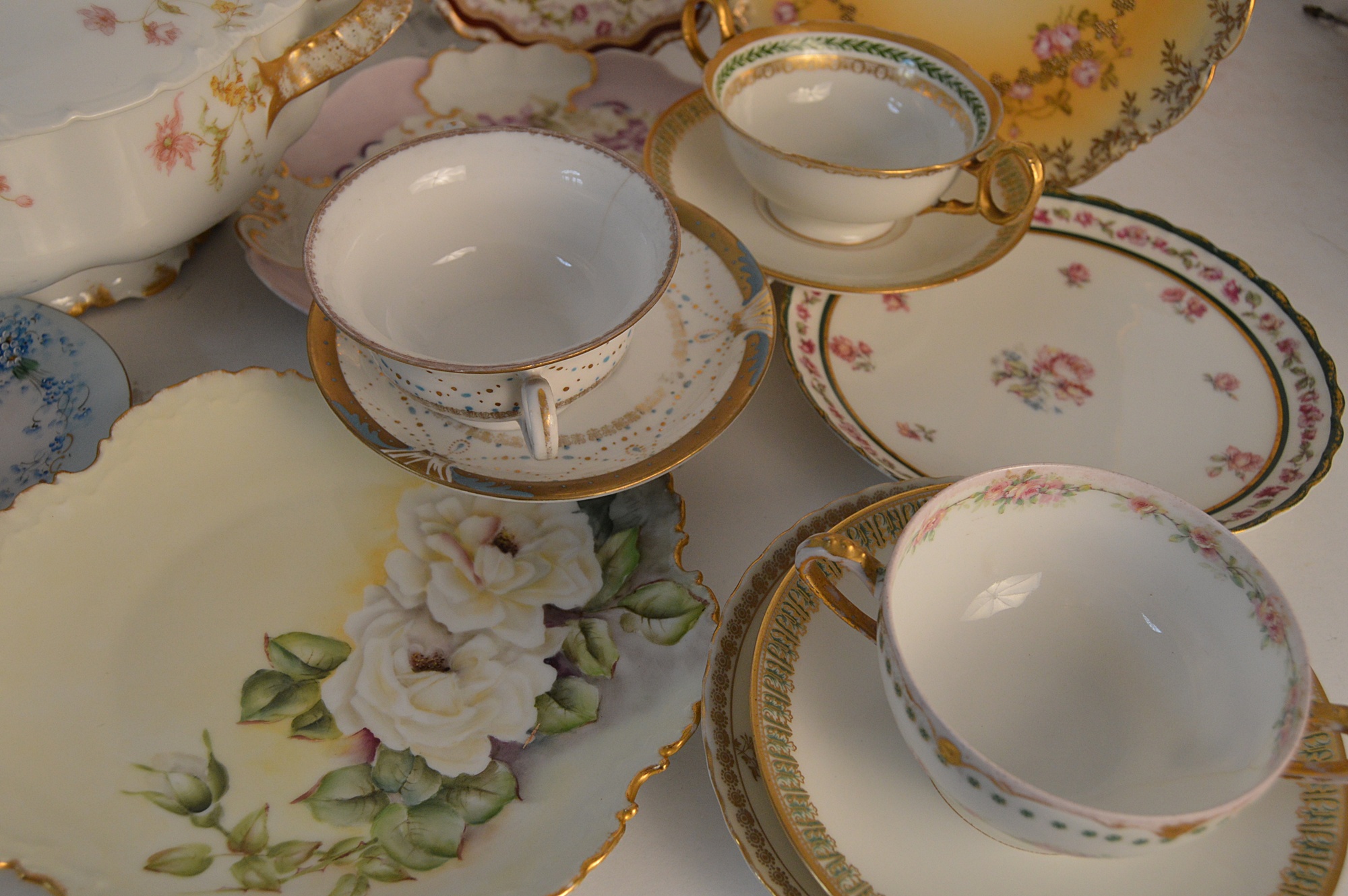 Set of Vintage French Limoges China Dinnerware
