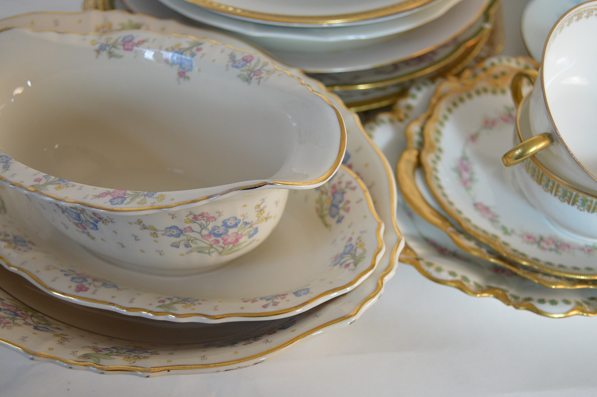 Set of Vintage French Limoges China Dinnerware