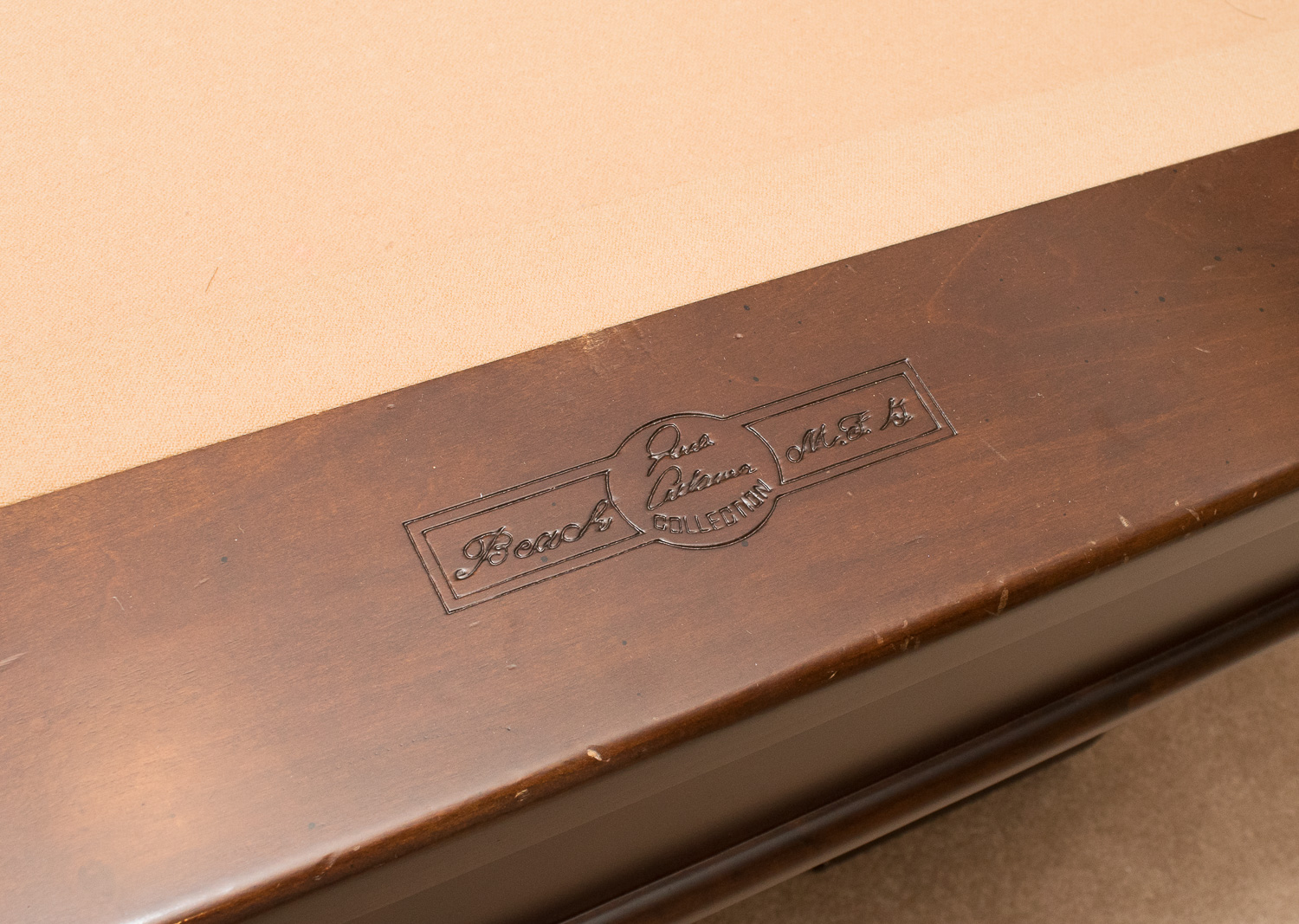 Beach Manufacturing Billiard Table