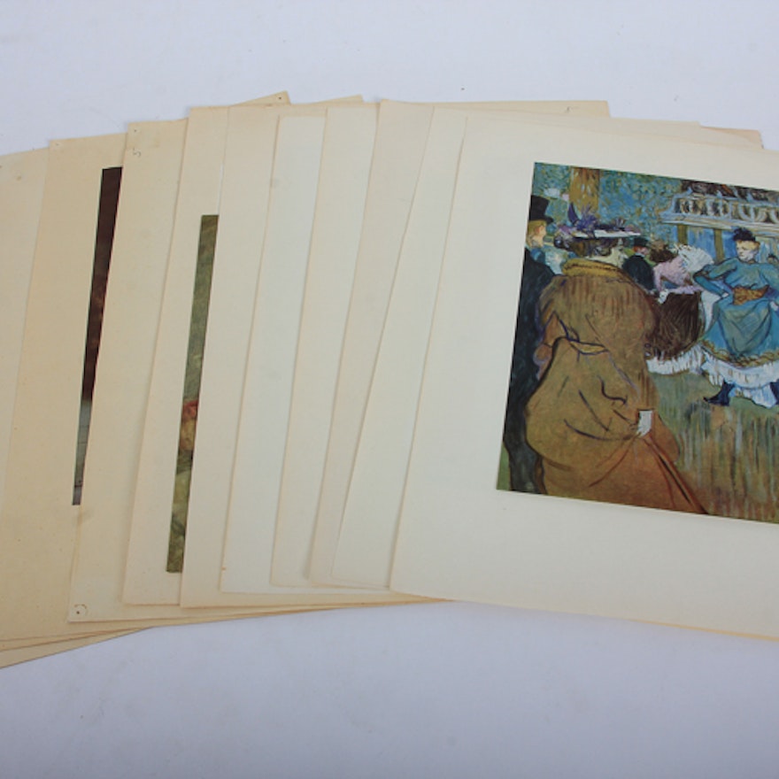 Offset Lithograph Prints of Famous 19th Century Paintings