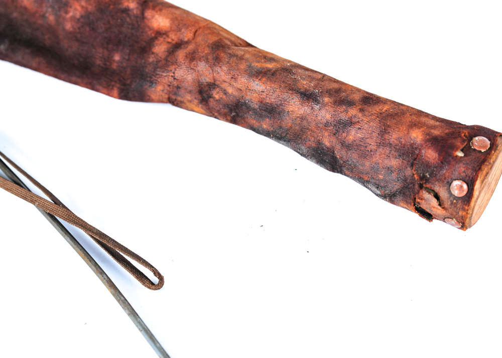 Vintage Pair of Bow and Arrows With Leather Archery Quiver