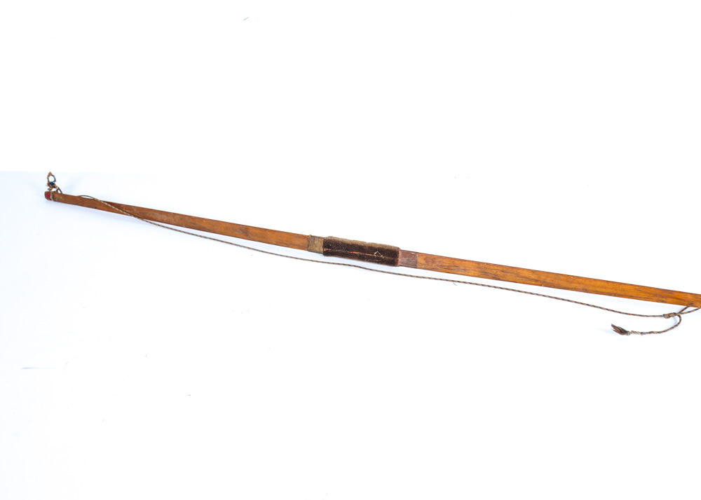 Vintage Pair of Bow and Arrows With Leather Archery Quiver