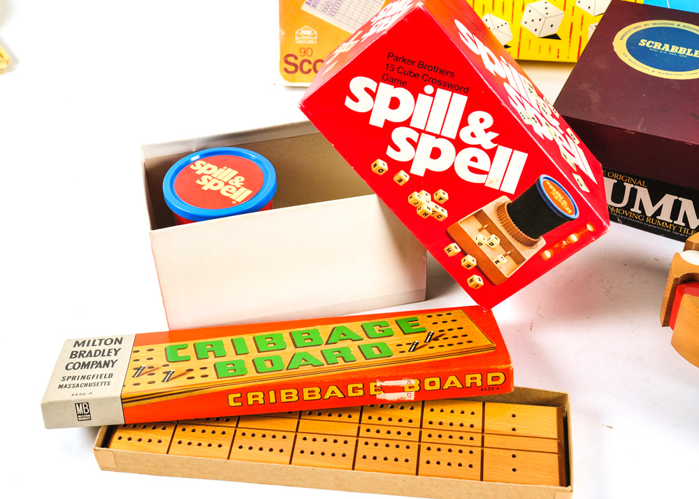 Collection of Vintage Board Games