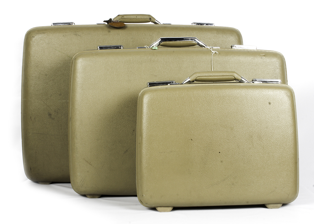 Three Vintage American Tourister Nesting Suitcases