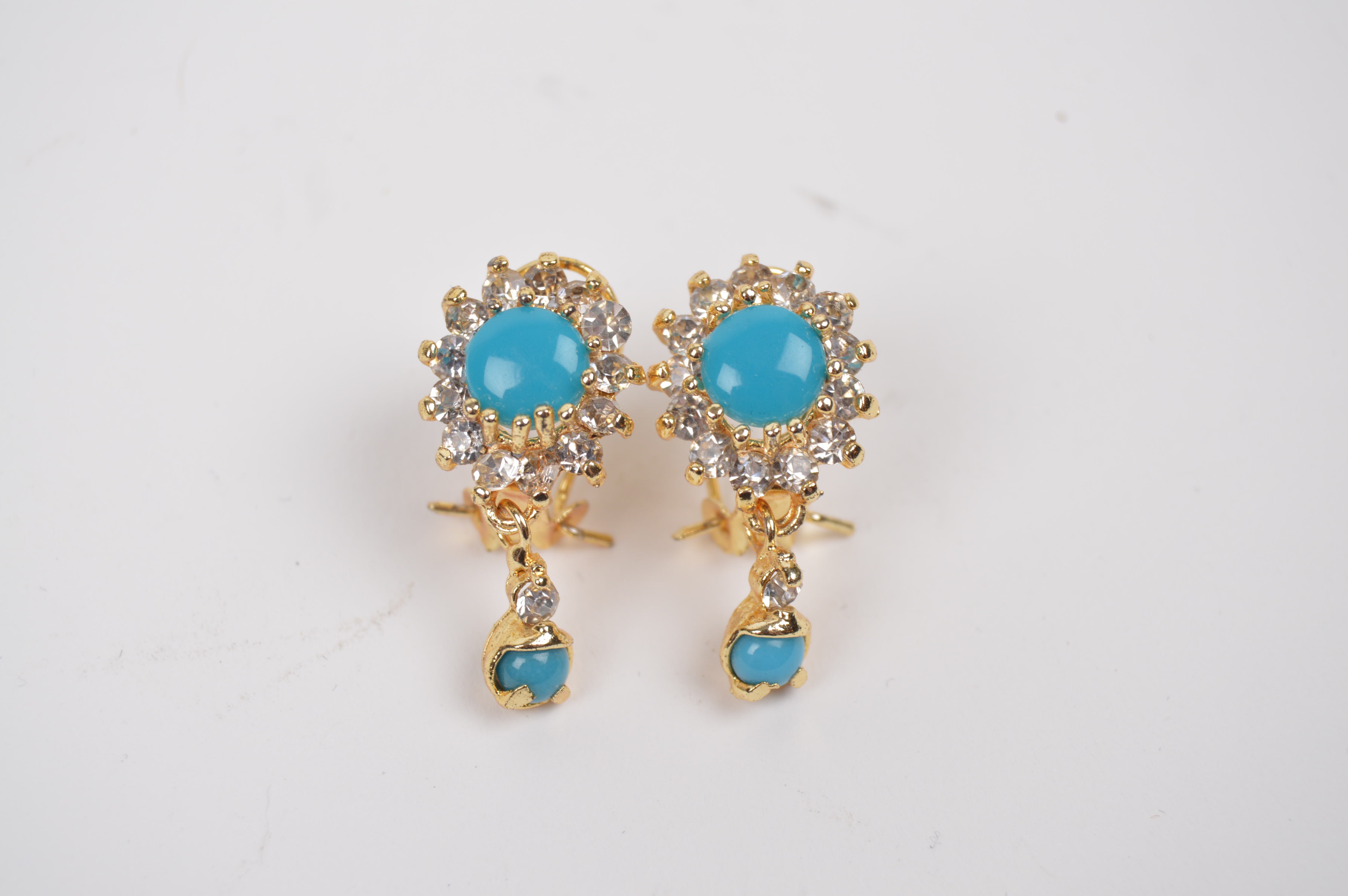 Assortment of Turquoise Costume Jewelry