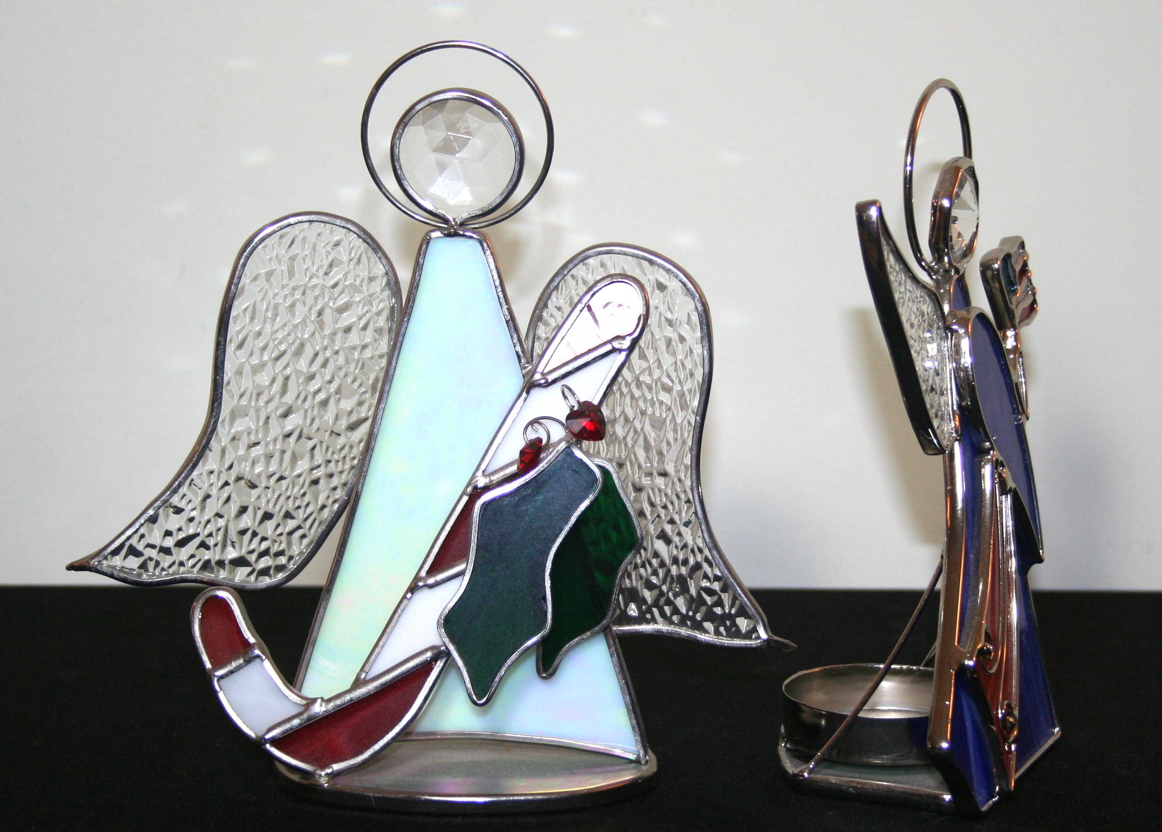 Collection of Glass and China Angel Figurines