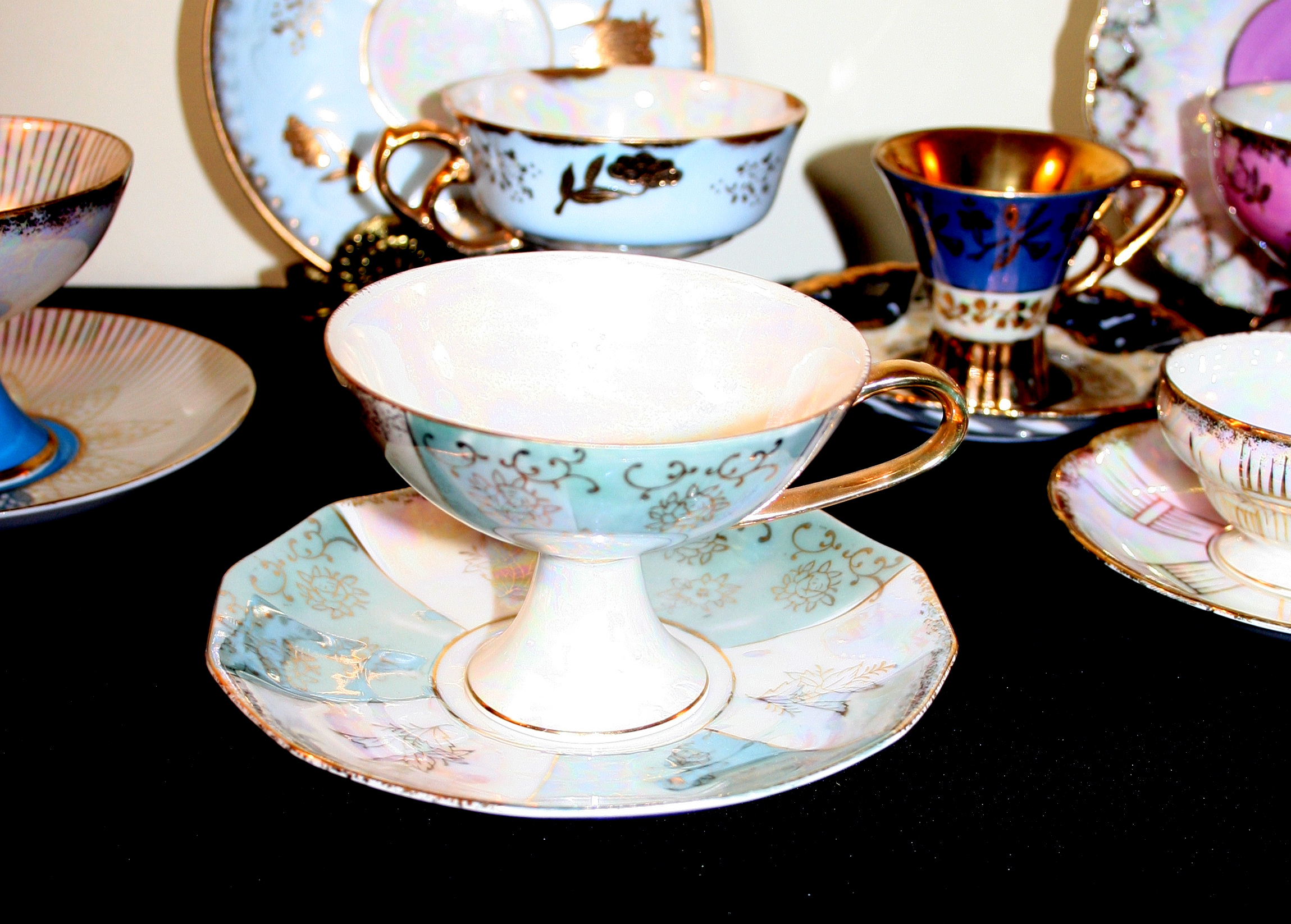Iridescent Teacup Collection