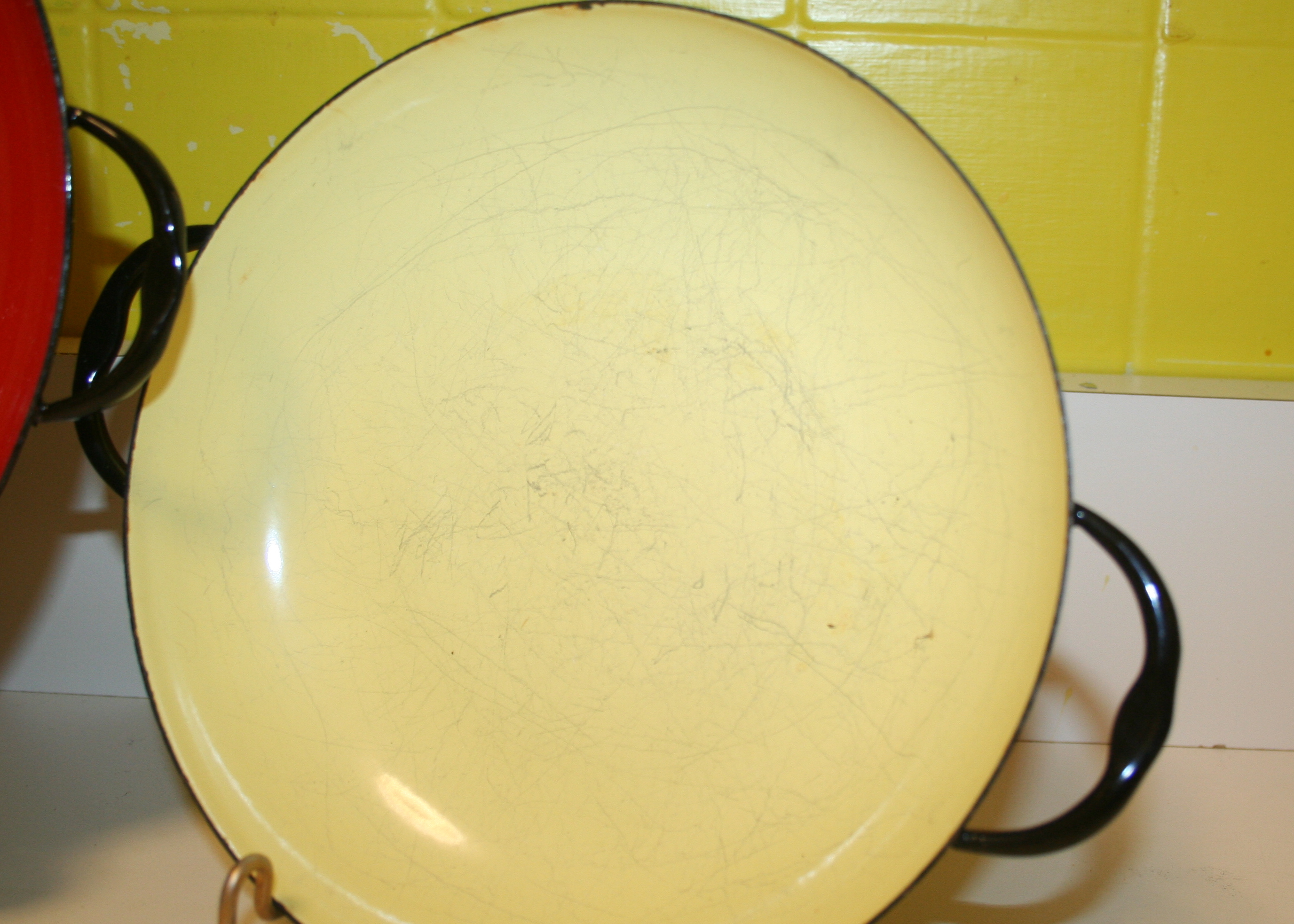 Caravelle Sizzling Servers and Red Enamelware