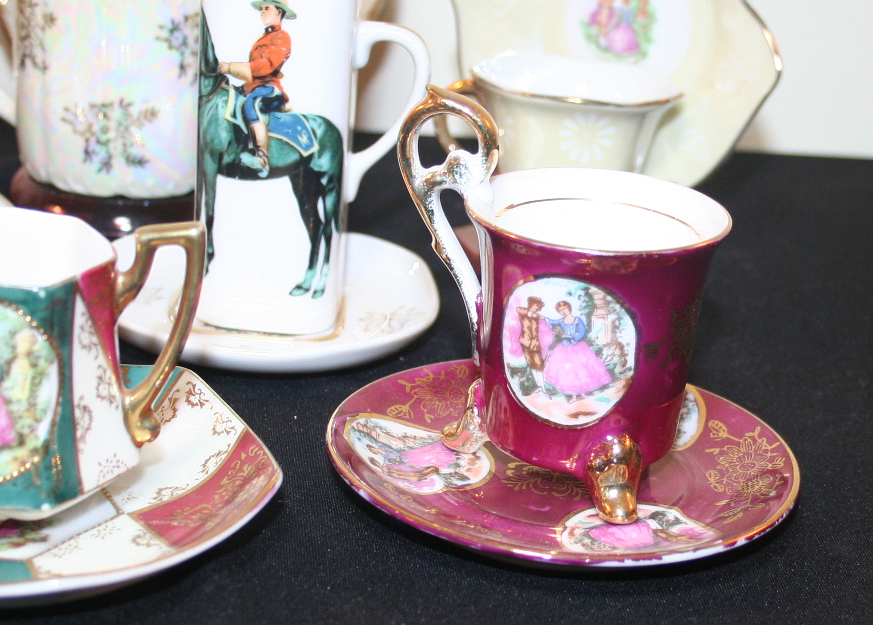 Teacup Collection Featuring Courting Couples