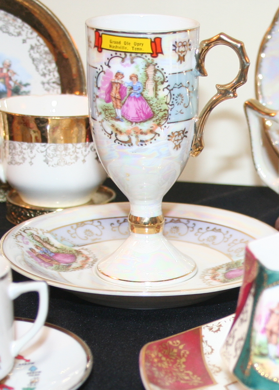 Teacup Collection Featuring Courting Couples