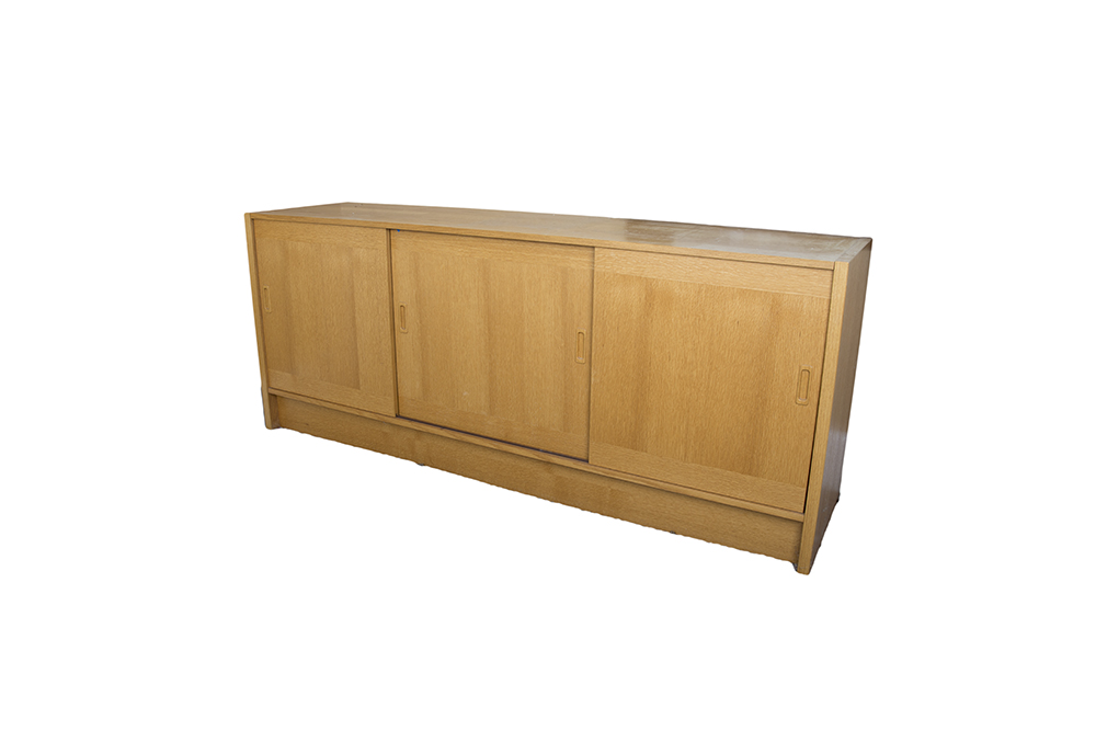 Light Cherry Finished Credenza