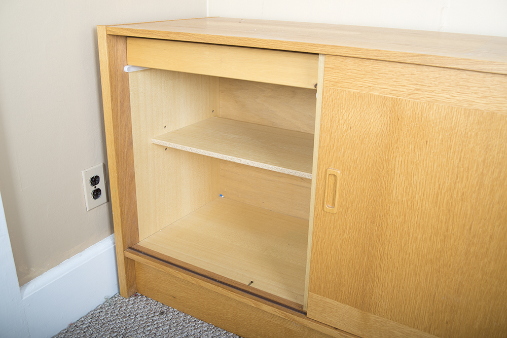 Light Cherry Finished Credenza