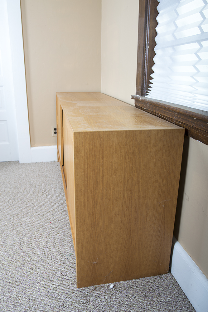 Light Cherry Finished Credenza