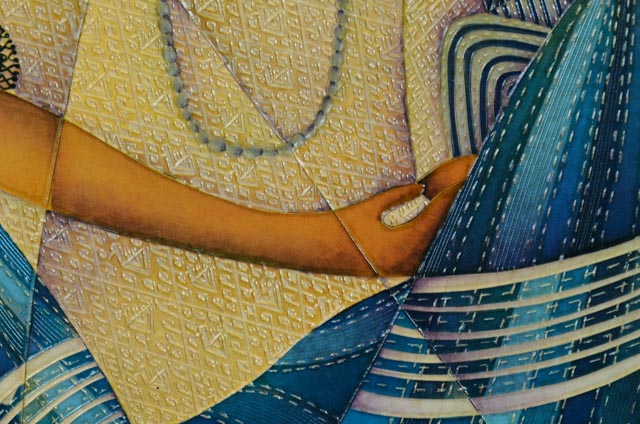 David Ordonez Cut Offset Lithograph "Coban alta Verapaz"