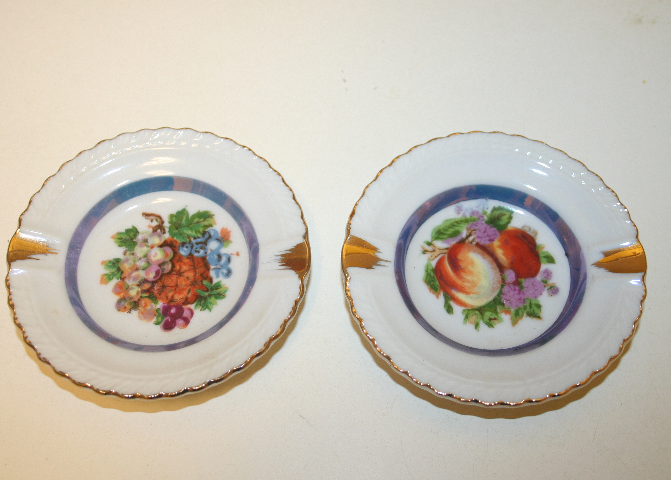 Assortment of Vintage China With Fruit Theme