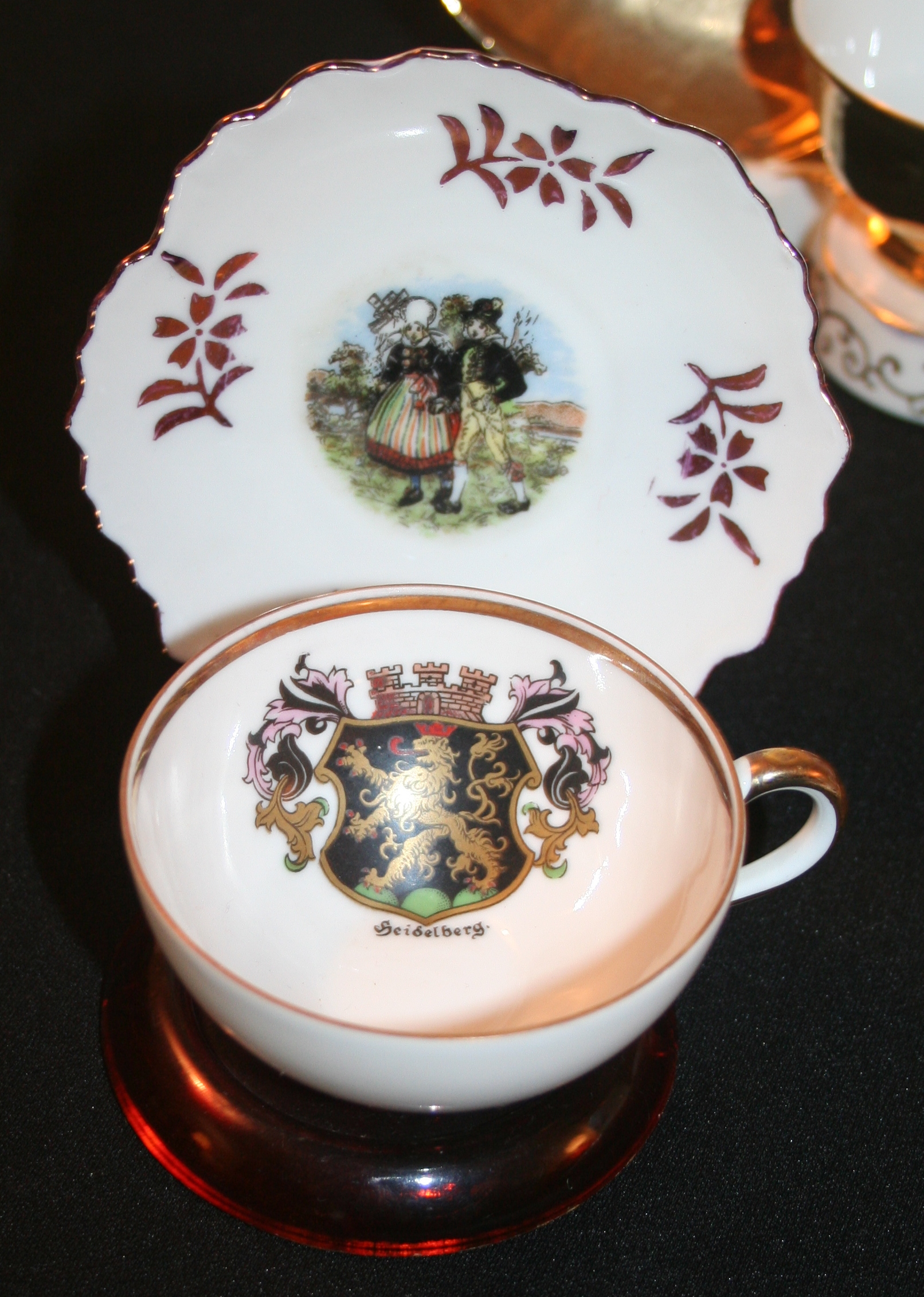Souvenir China Teacups and Plates