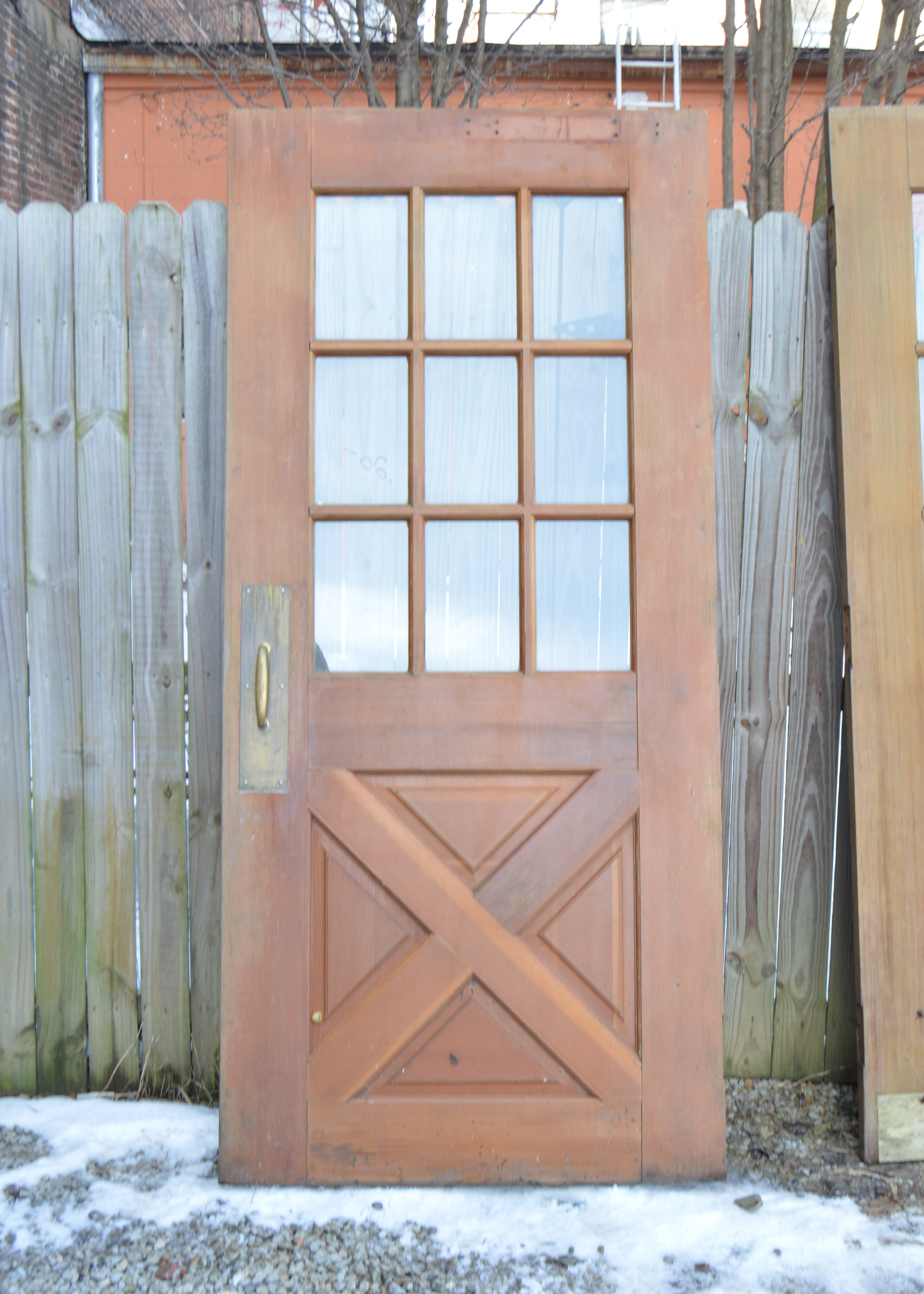Trio of Stained Wood Doors