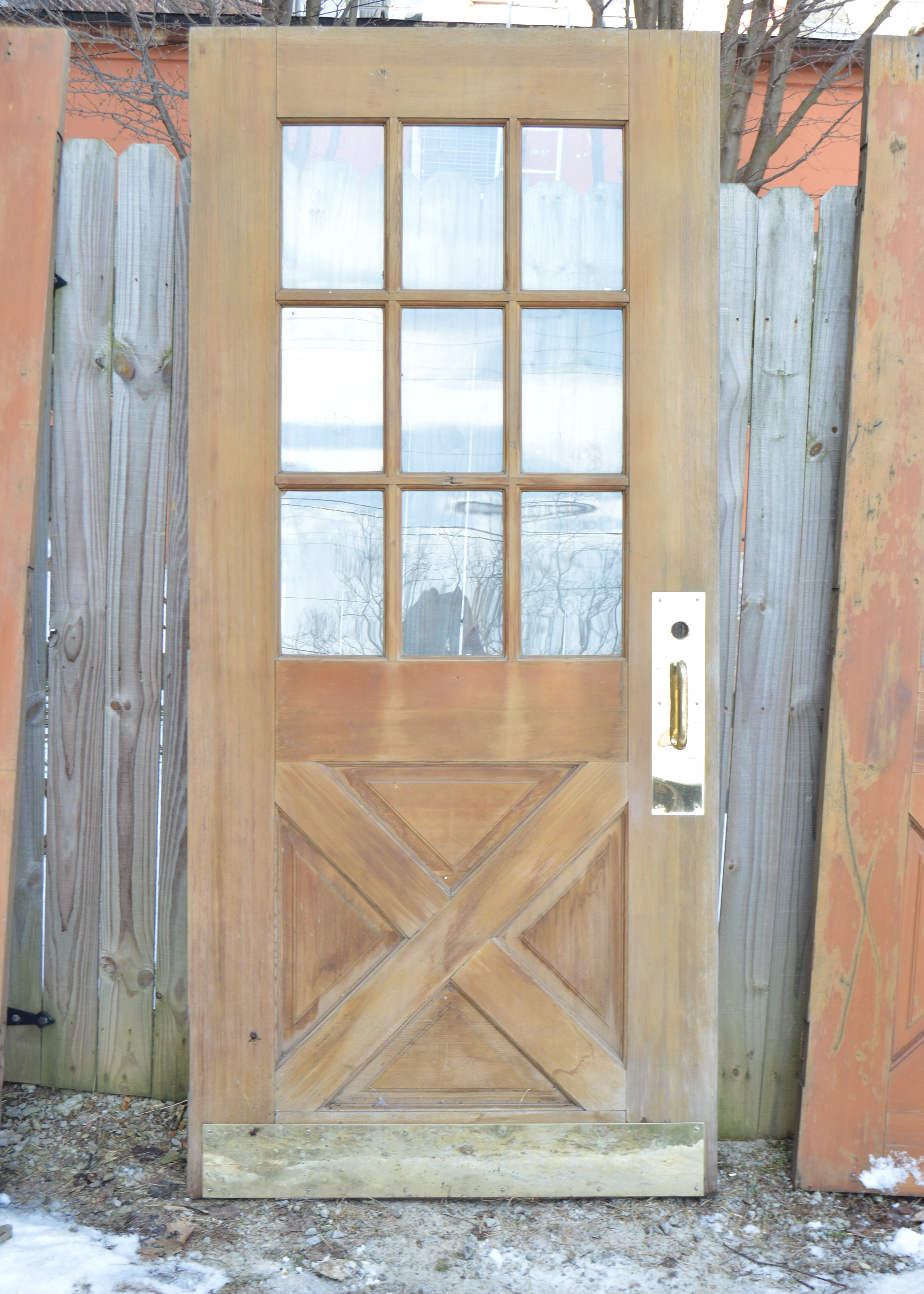 Trio of Stained Wood Doors