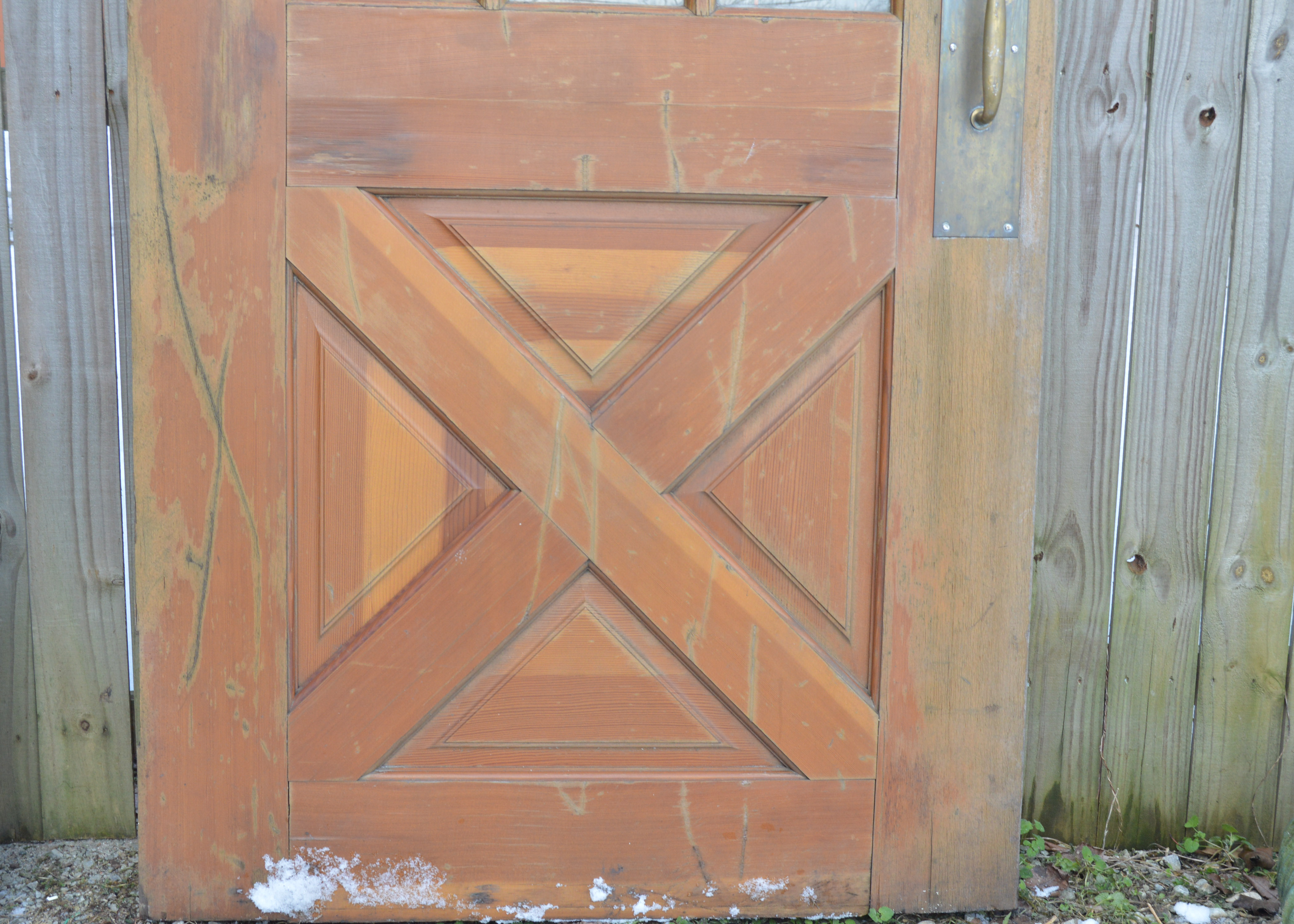 Trio of Stained Wood Doors