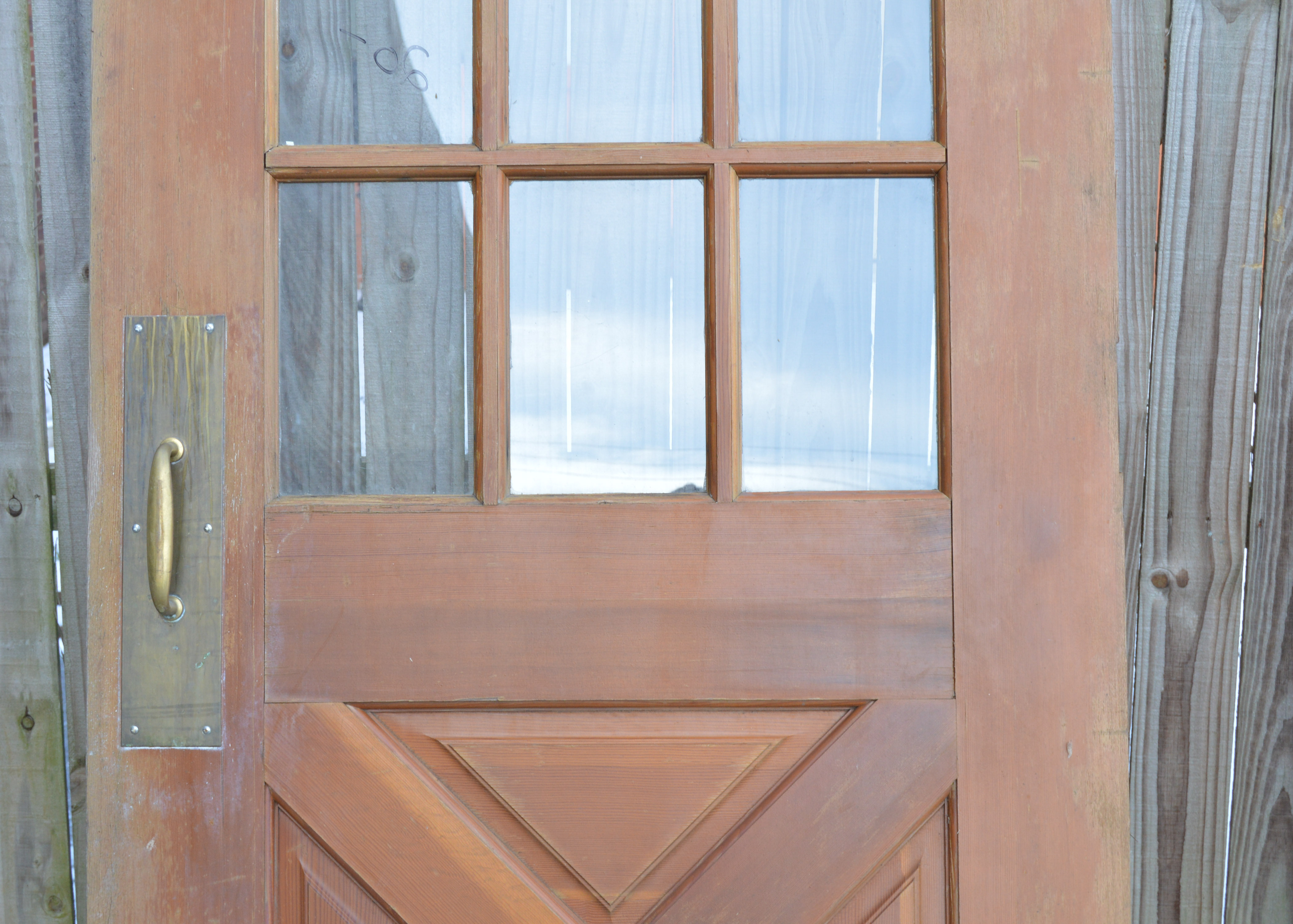 Trio of Stained Wood Doors