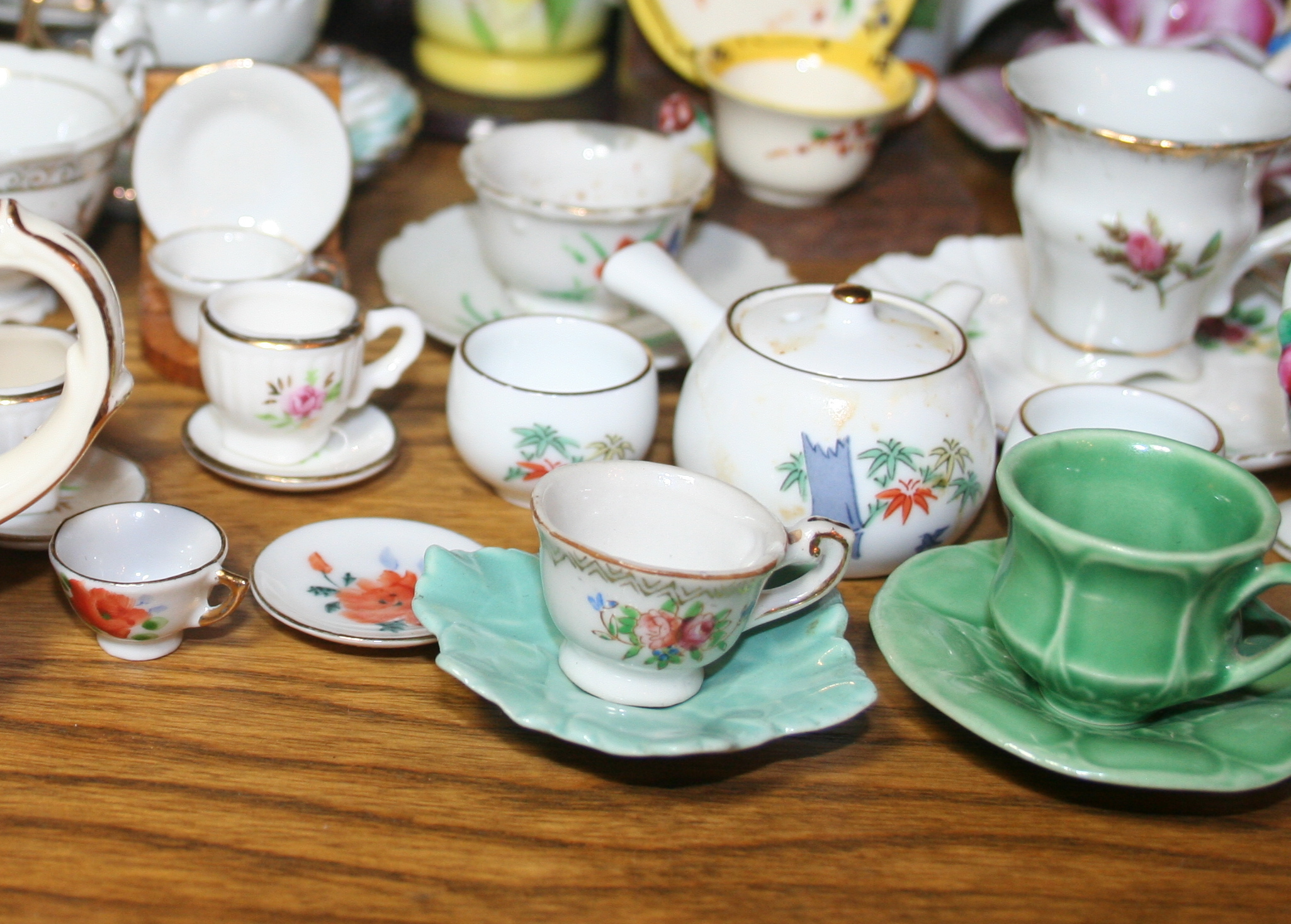 Collection of Small China Cups and Saucers