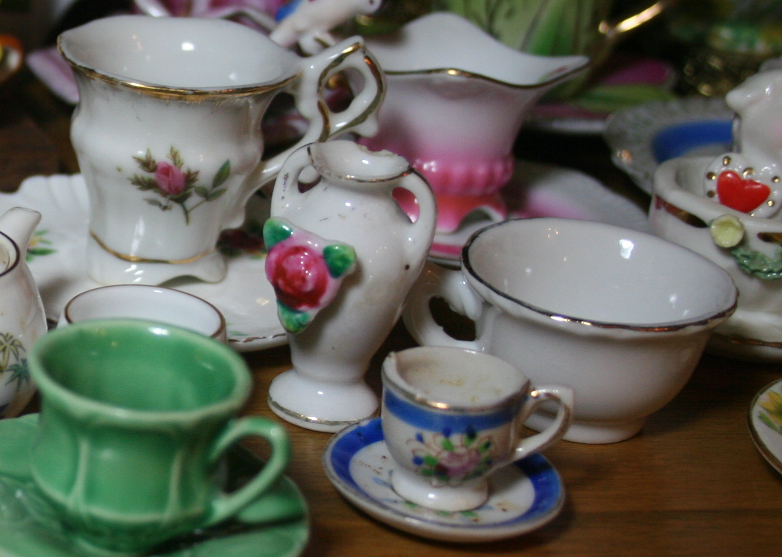 Collection of Small China Cups and Saucers