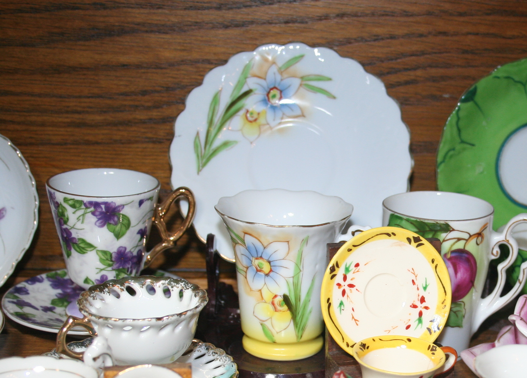 Collection of Small China Cups and Saucers