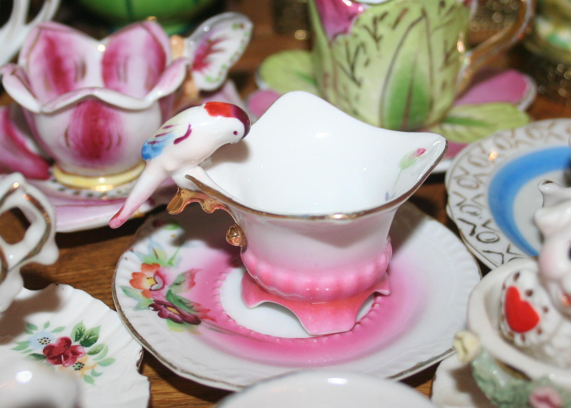 Collection of Small China Cups and Saucers