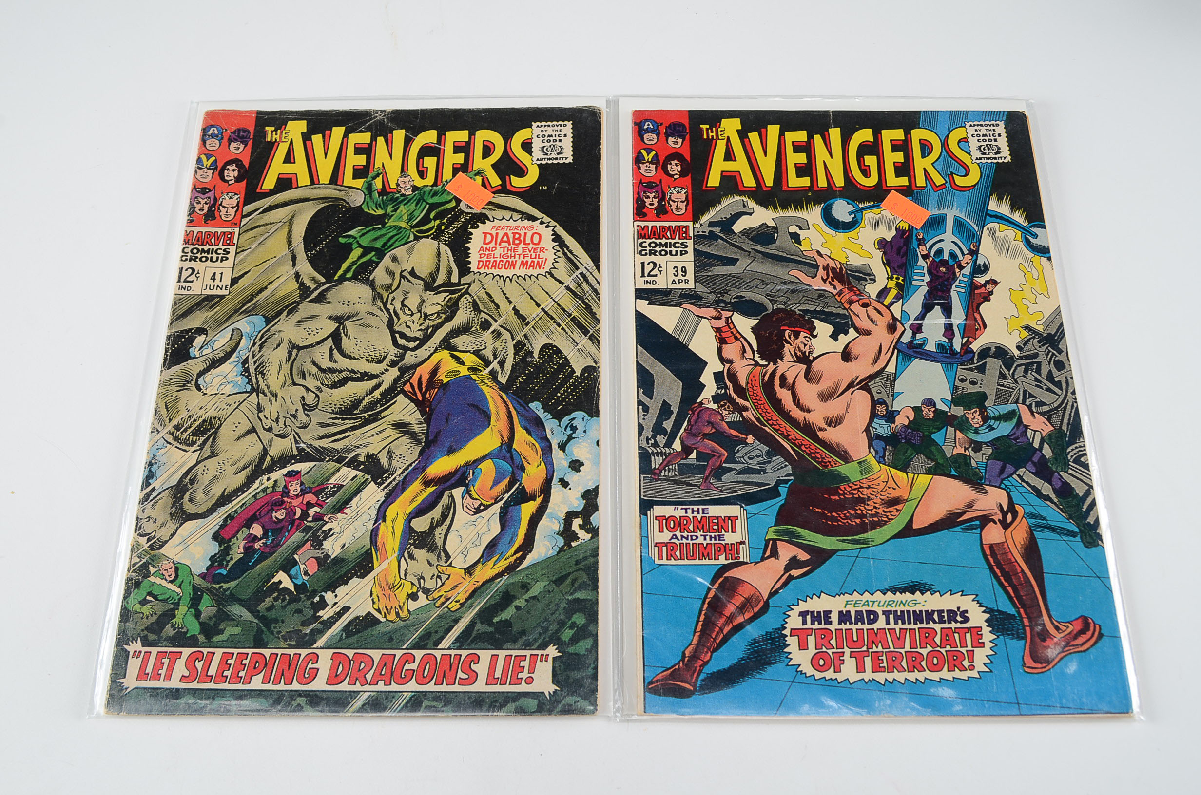 Original Marvel "Avengers" Comic Books