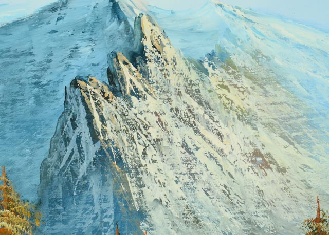 W. Amion Original Oil on Canvas Landscape