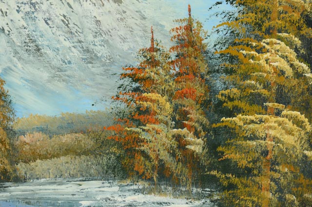 W. Amion Original Oil on Canvas Landscape