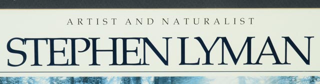 Stephen Lyman Signed Exhibition Poster