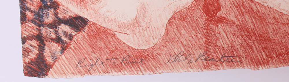 Rare Signed Philip Pearlstein Original RTP Or First Proof Lithograph