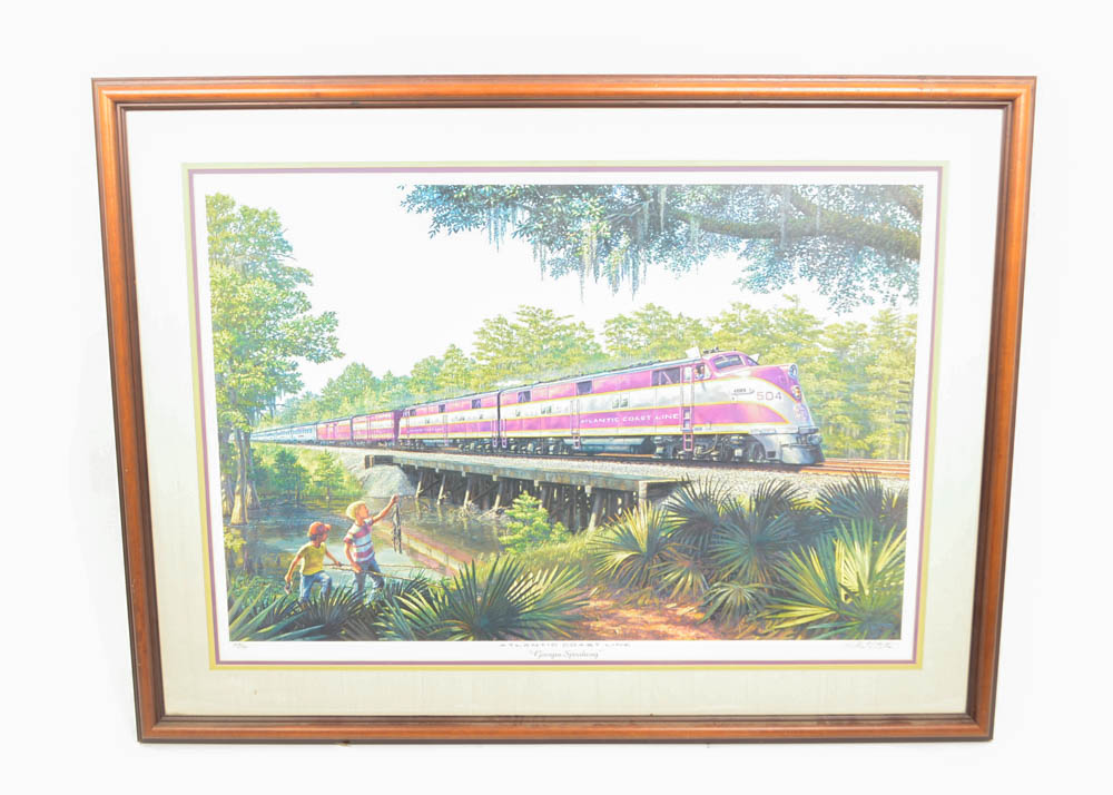 Signed Robert Karsten "Georgia Speedway" Lithograph