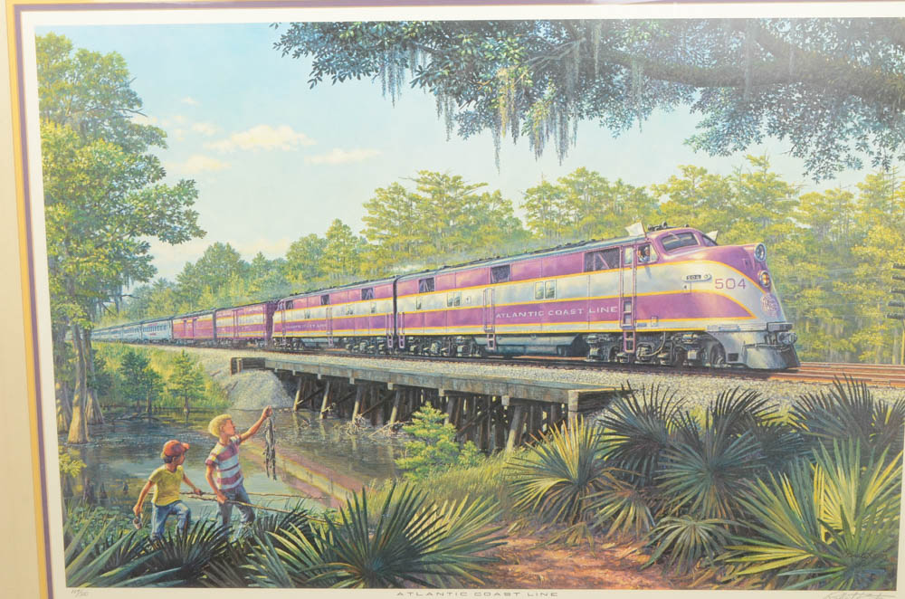 Signed Robert Karsten "Georgia Speedway" Lithograph