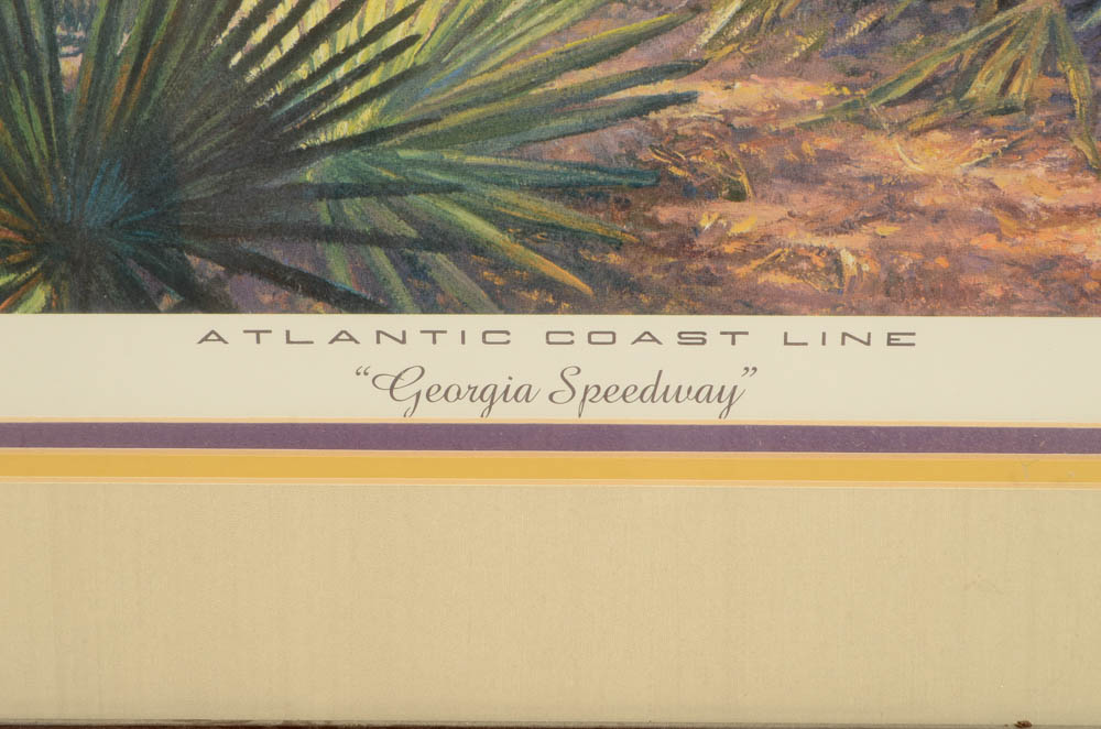 Signed Robert Karsten "Georgia Speedway" Lithograph