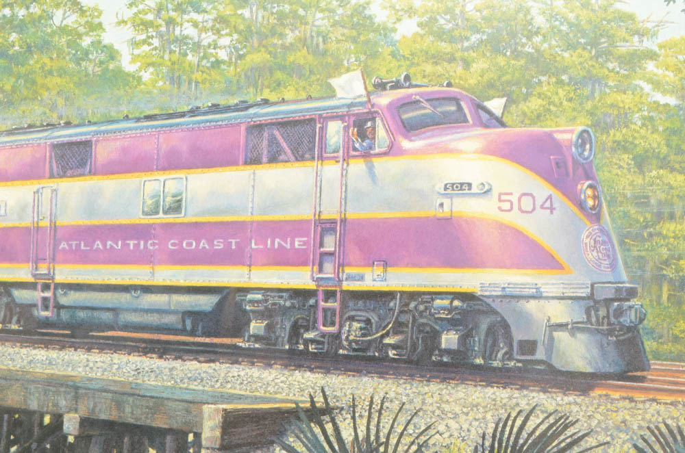 Signed Robert Karsten "Georgia Speedway" Lithograph