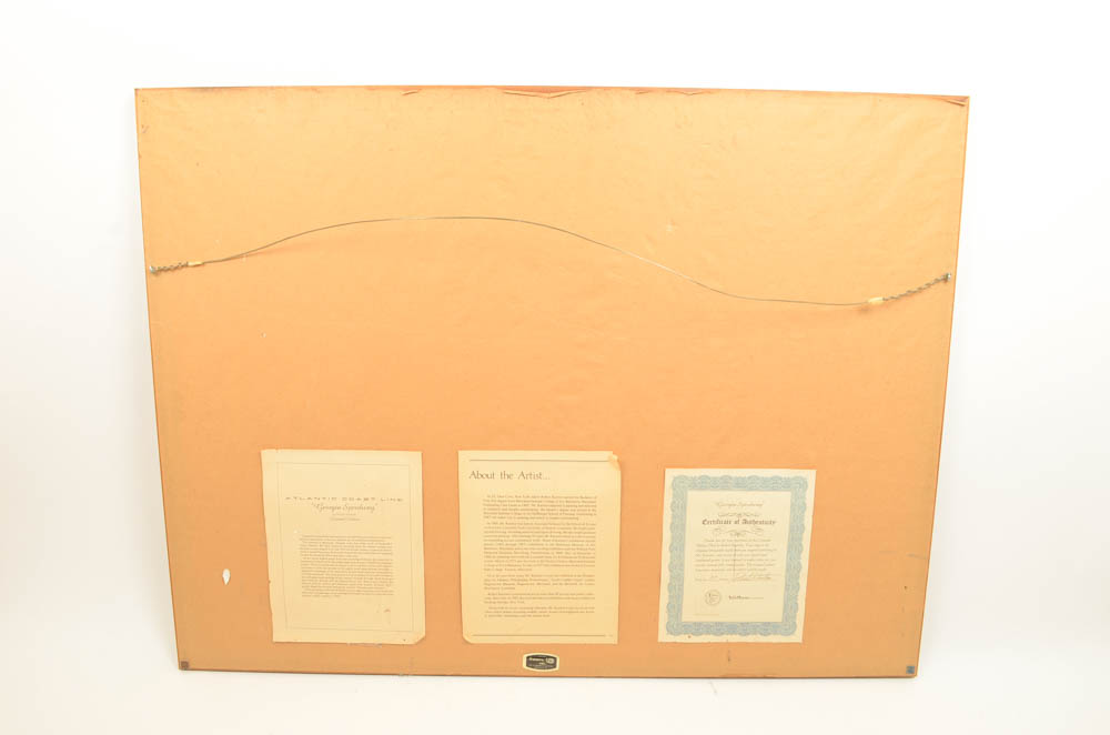 Signed Robert Karsten "Georgia Speedway" Lithograph