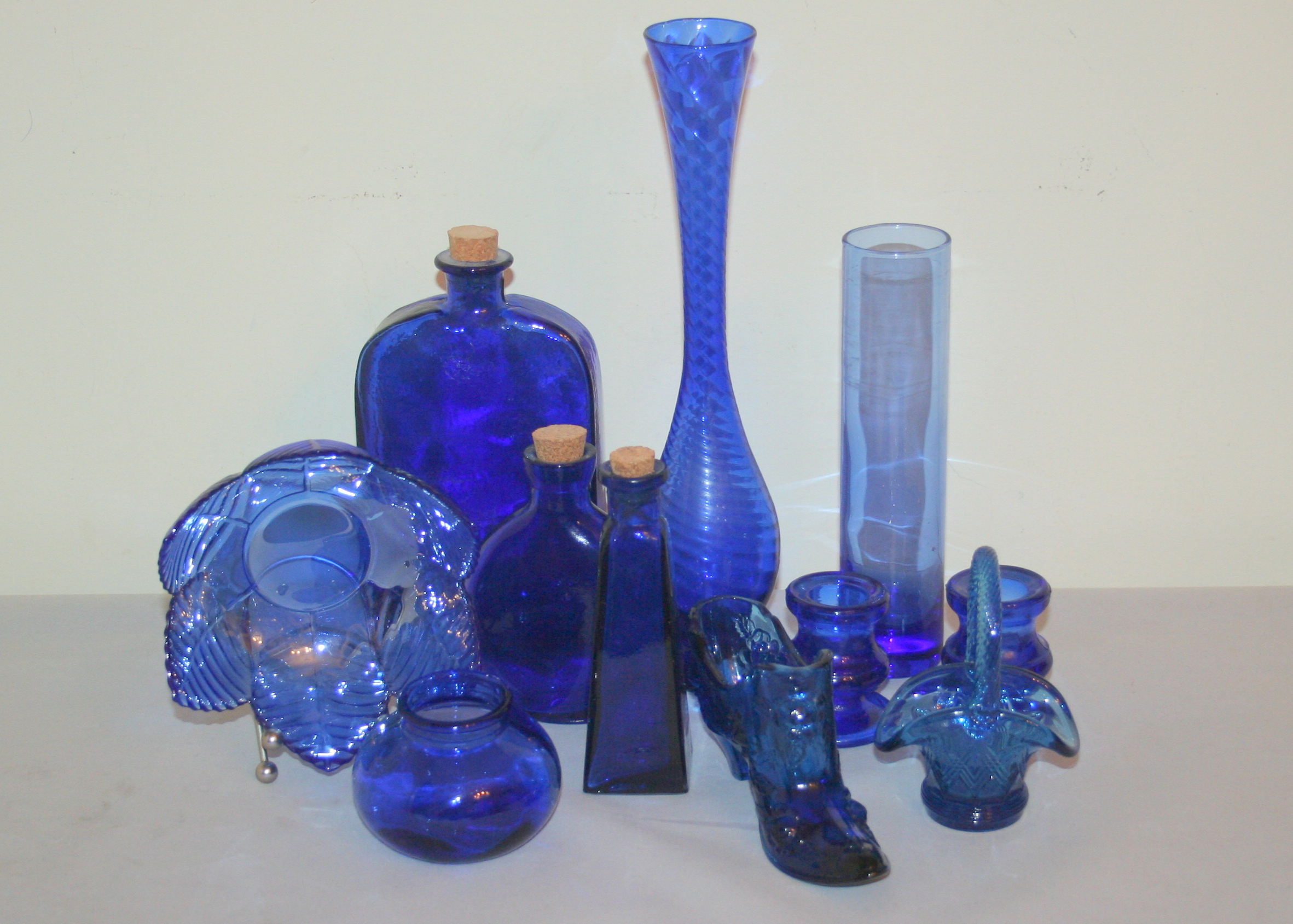 Cobalt Early American Pressed Glass