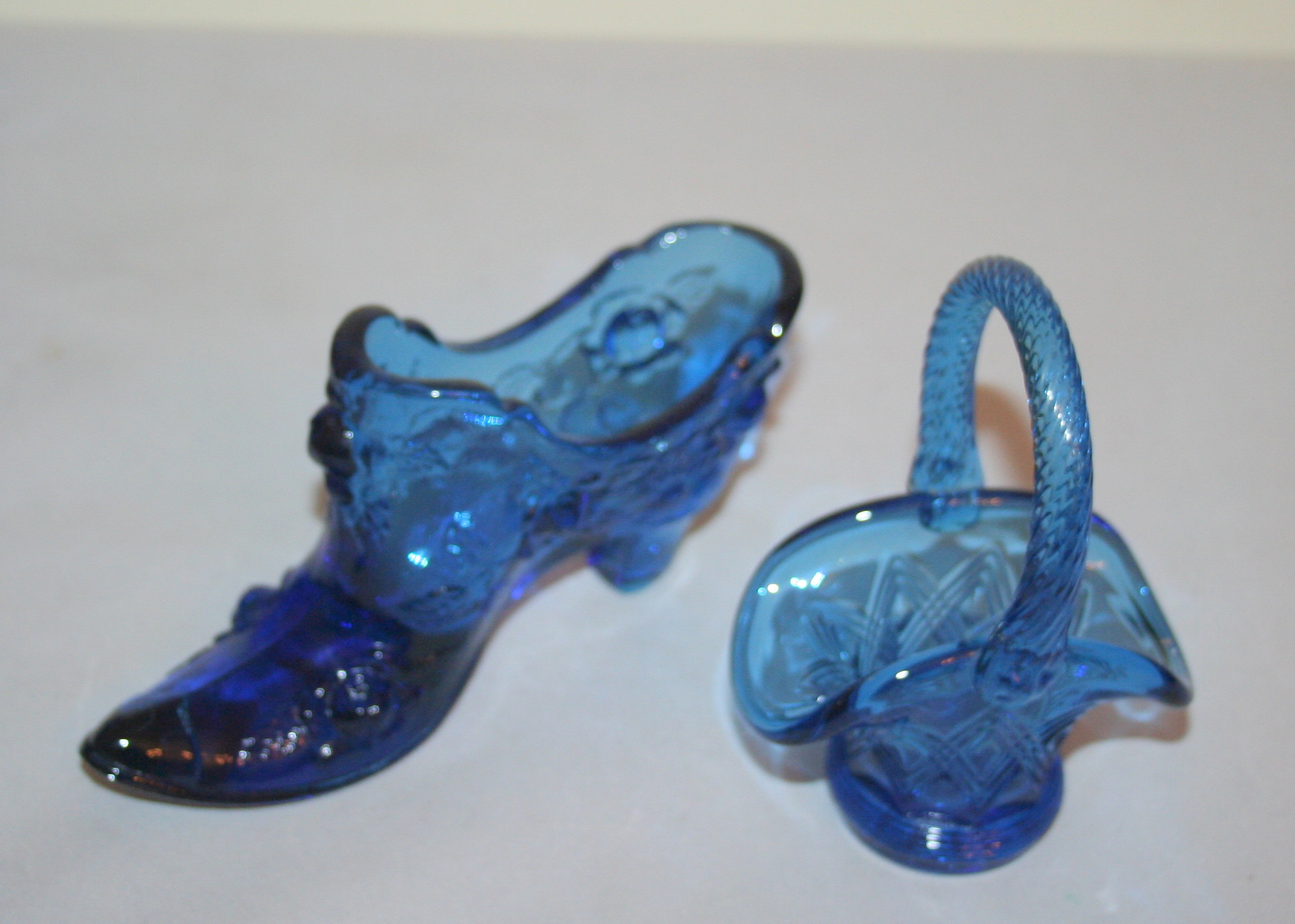 Cobalt Early American Pressed Glass