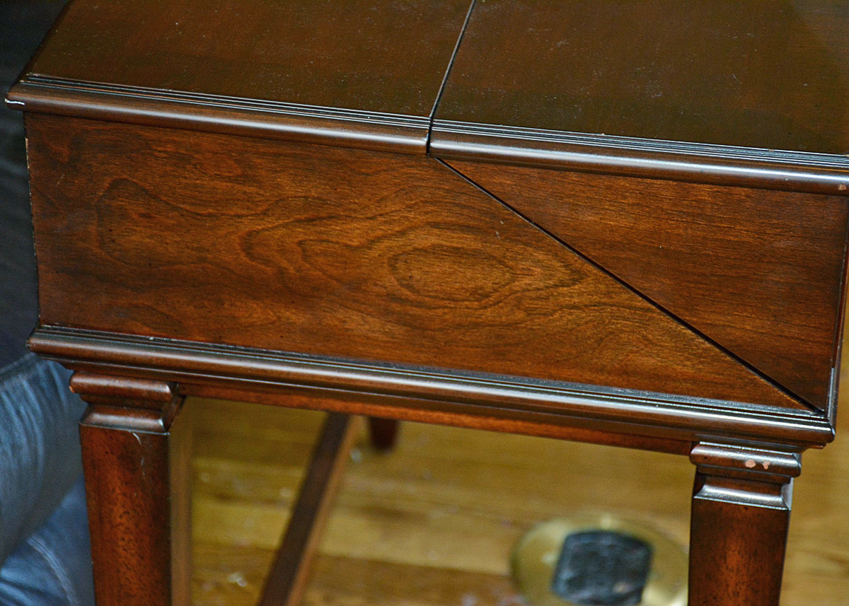 Walnut Veneer Secretary Desk by Bombay Company