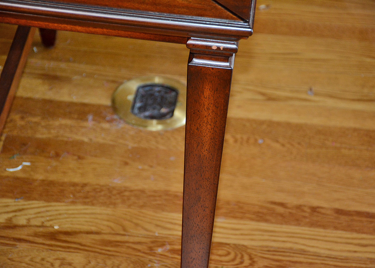 Walnut Veneer Secretary Desk by Bombay Company