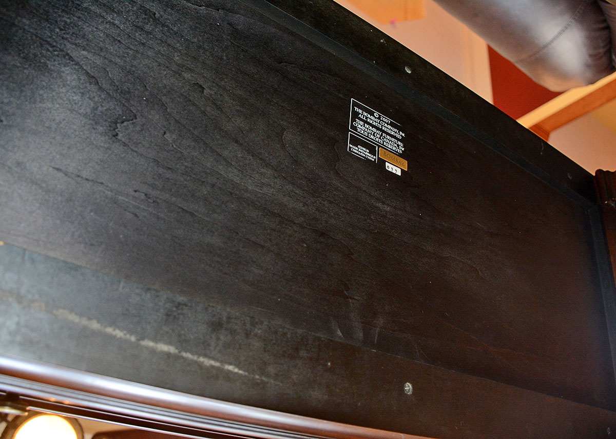 Walnut Veneer Secretary Desk by Bombay Company