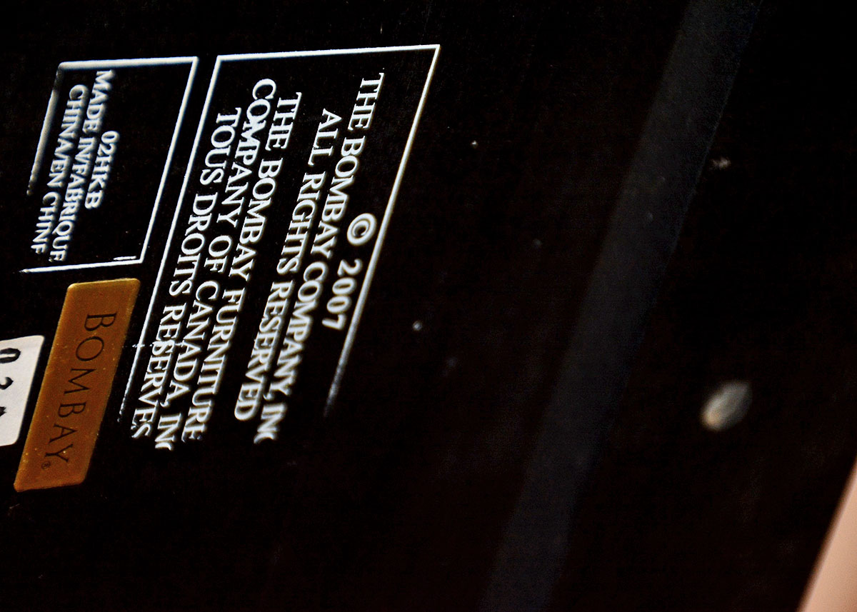 Walnut Veneer Secretary Desk by Bombay Company