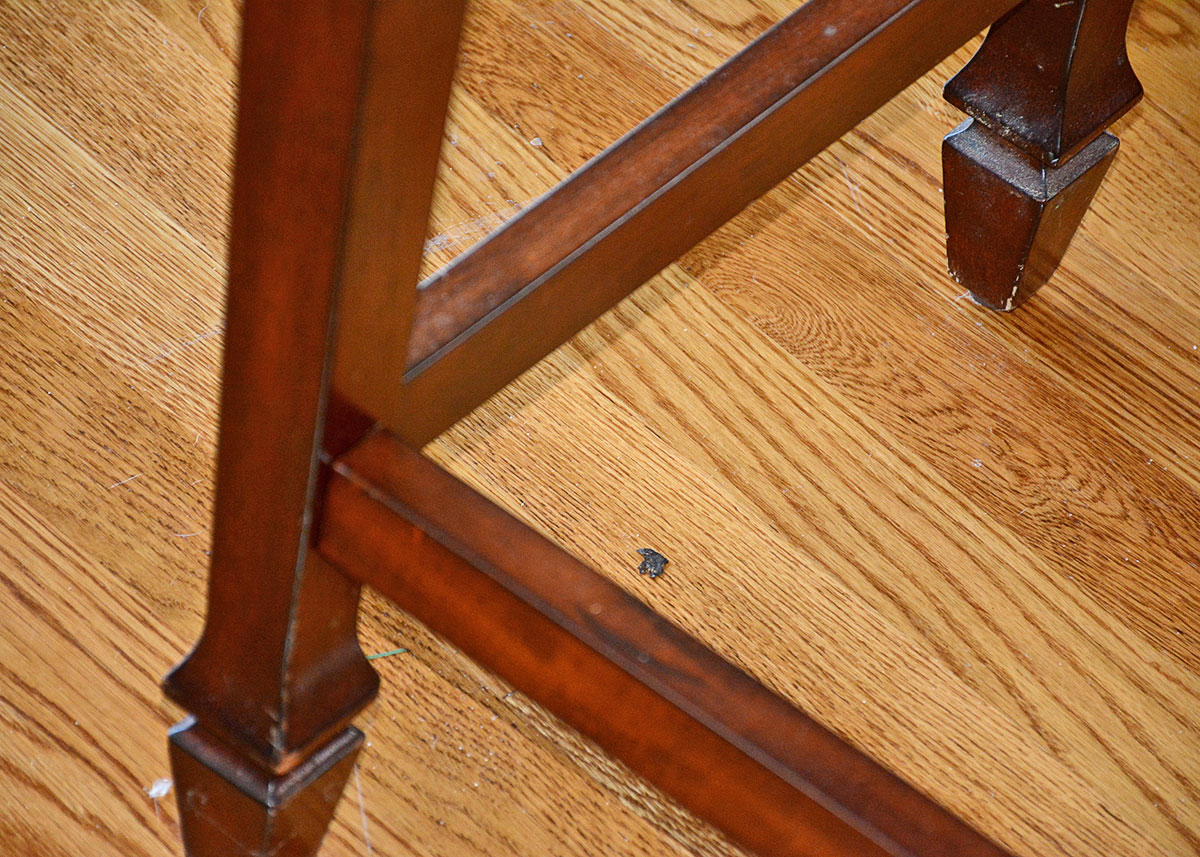 Walnut Veneer Secretary Desk by Bombay Company