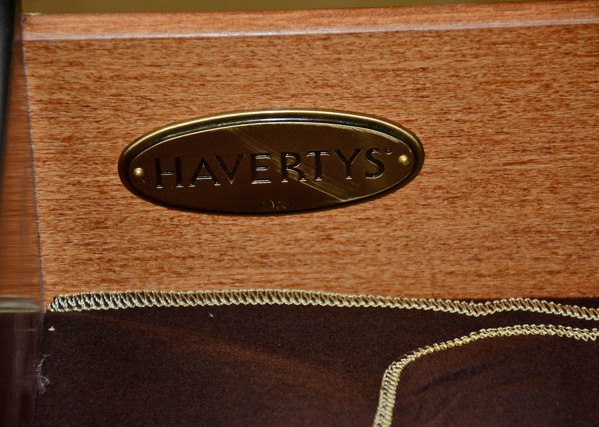 Dark Wood China Cabinet by Havertys Furniture