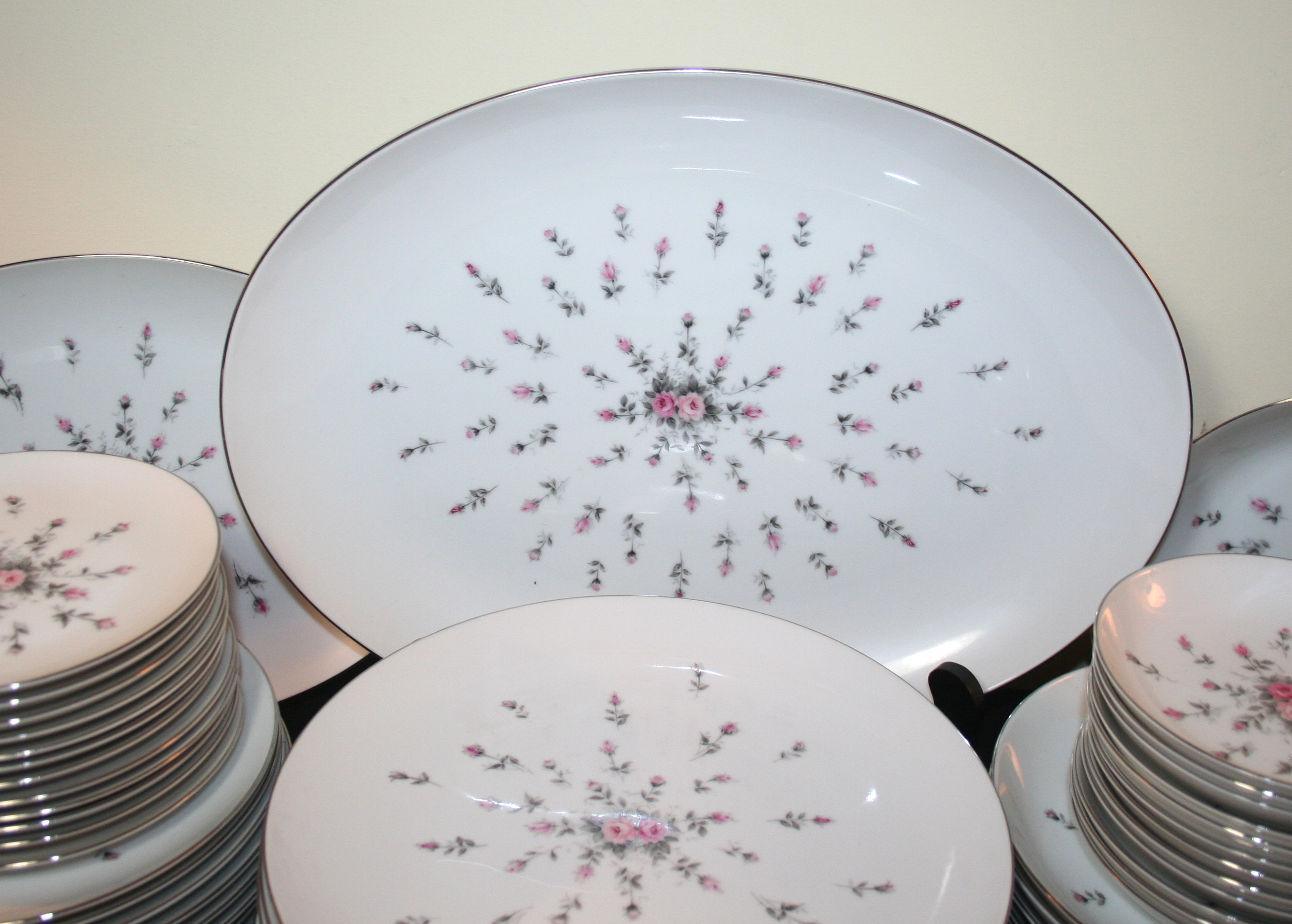 Set of Harmony House "Rosebud" China